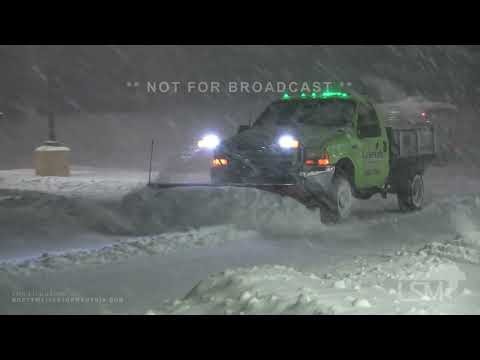 1-17-2022 Erie, PA - I-90 Slide Off Tractor Trailer, Heavy Snow Fall, Multiple Plows
