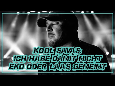 Kool Savas: Ich habe damit nicht Eko Fresh oder Laas gemeint I Kein Diss I Erlkönig I Cüsnews