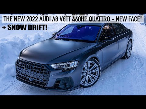 WILL IT DRIFT? 2022 AUDI A8 V8TT 60TFSI 460HP FACELIFT - BLACK OPTICS + DAYTONA MATTE GREY - WINTER