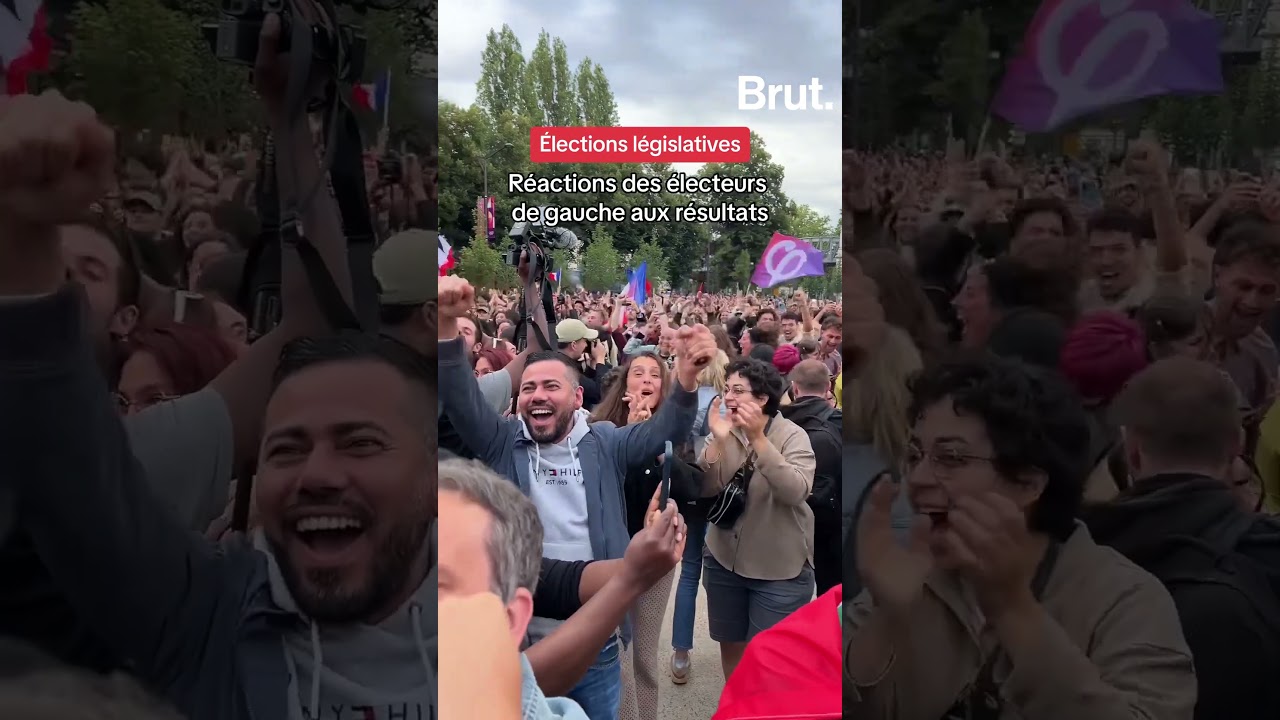 La réaction des électeurs de gauche aux résultats du second tour des élections législatives