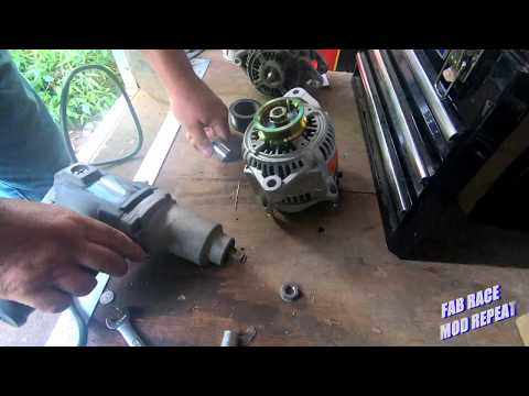 How to change an alternator pulley