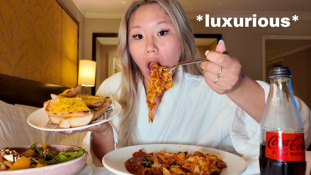 ordering room service for 24 hours at a 5 STAR HOTEL *birthday vlog*