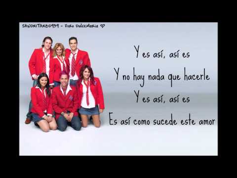 Nuestro Amor (letra) RBD