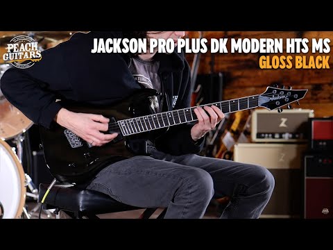 Jackson Pro Plus Series DK Modern MS HT6 - Ebony - Gloss Black image 11