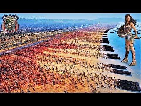 4,000,000 Amazonian Warrioress Landing Vs Elite Special Forces - Ultimate Epic Battle Simulator 2