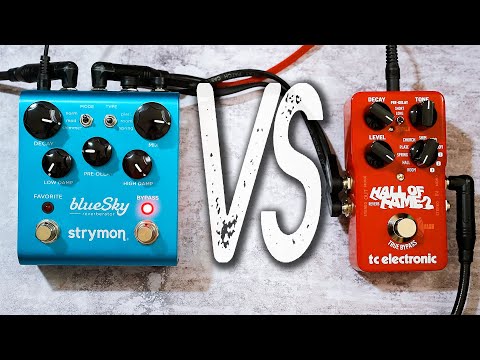 TC Electronic HALL OF FAME 2 VS Strymon BLUESKY Reverb // Comparison [NO TALK / ONLY TONES]