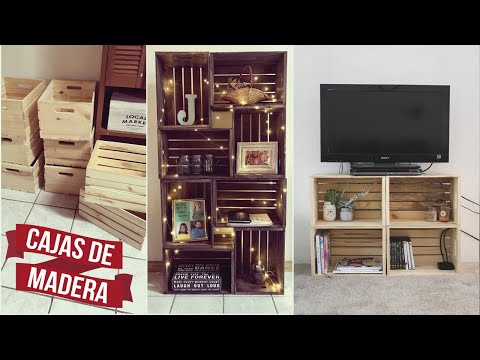 10 Muebles Sencillos que puedes hacer con Cajas de Madera 💡😎 60 Ideas reutilizando Huacales