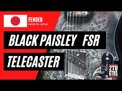 Fender MIJ Black Paisley FSR Telecaster 2020