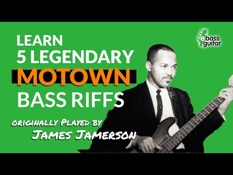 5 Legendary Motown Bass Riffs (originally by James Jamerson)