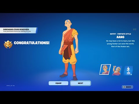 how to get the Aang skin in fortnite