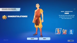how to get the Aang skin in fortnite