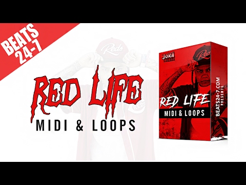 New Hip Hop Drum Kit + MIDI & Loops Pack - "Red Life"