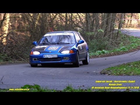 Jaworski Jacek / Nestorowicz Kamil  - Honda Civic - 18 Jasielski Rajd Niepodległości 11-11-2018