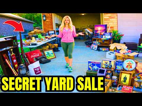I FOUND A SECRET GARAGE SALE... THIS IS WHAT HAPPENED