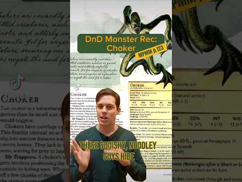 DnD Monster Rec: Choker #dnd #dungeonsanddragons #dnd5e #dmtips #ttrpg #dndmonster #tabletopgaming