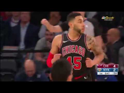 Denzel Valentine game highlights vs. New York 01.10.18 - 20pts (4-8 3pt), 9reb, 4ast