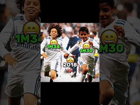 Ronaldo Jr & Marcelo Jr Height Difference Over Time.. 🔥☠️ #shorts #viral #funny #trending #fypシ #fyp