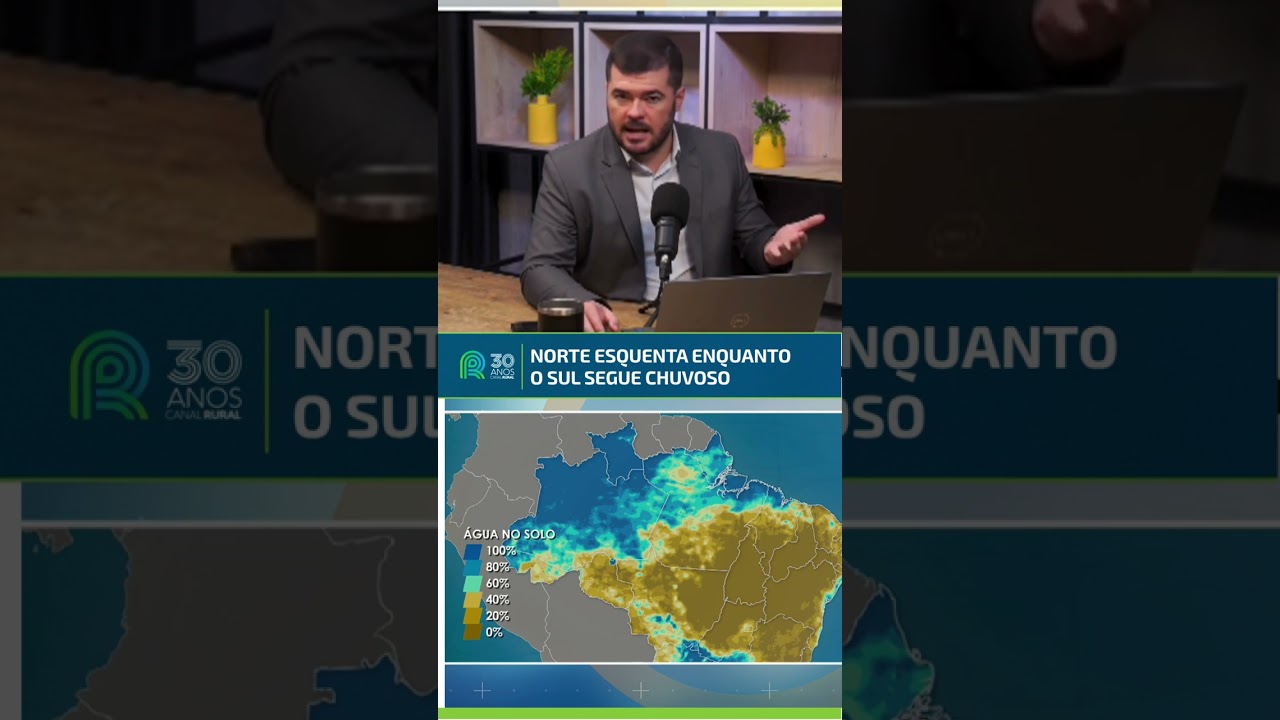 Norte esquenta enquanto o Sul segue chuvoso | Previsão do tempo