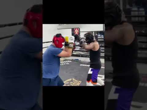 Austin sparring for (Bryce hall