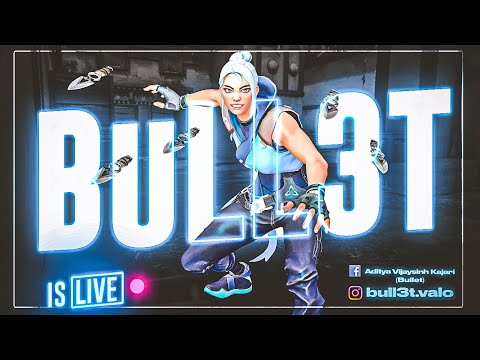 New sensitivity | Road to 1K | QQQ BuLL3T | #valorantlive | !nevergiveup