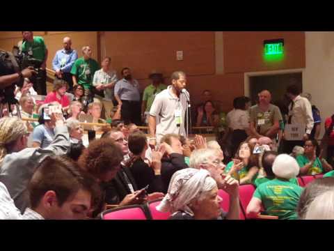GPNJ City Council Candidate Gary Frazier during delegate roll call @GreenPartyUS Convention