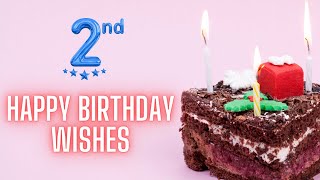 Happy 2nd Birthday Wishes HD Video for Girl, Boy | 2nd Bday Messages Status Video | Birthdaywrap