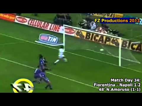 Serie A 2000-2001, day 34 Fiorentina - Napoli 1-2 (N.Amoruso goal)