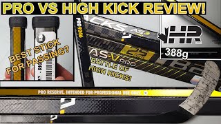Pro stock hockey sticks VS new model high kick slap shot hockey stick review