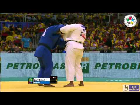 Judo 2013 World Championship Rio de Janeiro: Altheman (BRA) - Ortiz (CUB) [+78kg] final