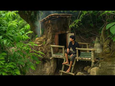 Surviving in the rainforest, finding wild food to stay alive for 5 days