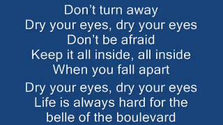 Belle of the Boulevard - Dashboard Confessional Lyrics