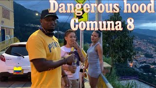 🇨🇴 Barrio COMUNA 8- Medellin, Colombia Dangerous route🚫||