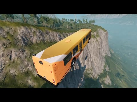 Bus Jump and Crashes #01 BeamNG Drive