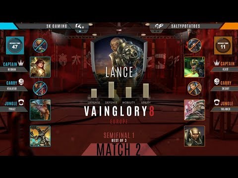 Salty Potatoes vs SK Gaming Game 2 Semifinal | Vainglory 8 EU Autumn 2017 Split 1 Week 3