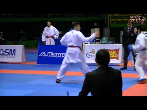 Luigi Busà vs Emanuele Sarnataro - Final 76 kg - Campionati Italiani Kumite Ostia 2012