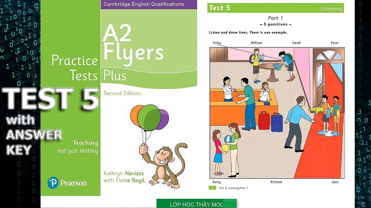 Flyers PLUS 5 Practice Tests - Listening Test 5 | Lớp Học Thầy Mol