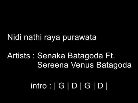 Nidi Nathi Raya Purawata - Senaka Batagoda Ft. Sereena Venus Batagoda / Guitar Chords (play along)