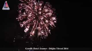 preview picture of video 'Havai Fişek Gösterisi | Gemlik Hotel Atamer | Düğün Töreni 2014'