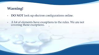 11.4b -  Electron Configurations part 2