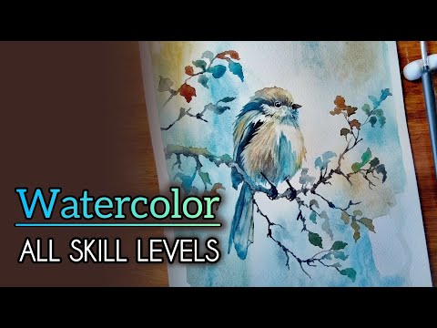 5 Minute Easy Watercolor Painting for All Skill Levels! 🎨🖌