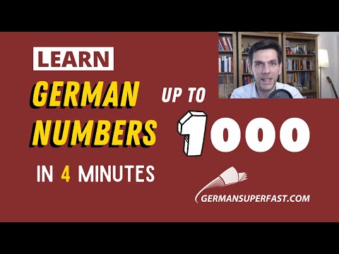 Learn the German Numbers 1-1000 in less than 4 minutes | Correct pronunciation
