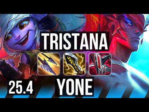 TRISTANA vs YONE (MID) | Rank 11, 7/3/10 | EUW Challenger | 25.4