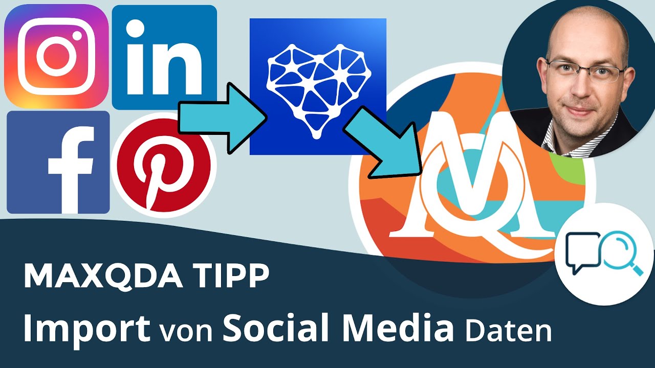 Facebook, Instagram, LinkedIn, Pinterest in MAXQDA importieren mit Fanpage Karma