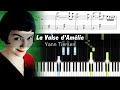 Yann Tiersen - La Valse d'Amélie (Version Piano) - Piano Tutorial with Sheet Music