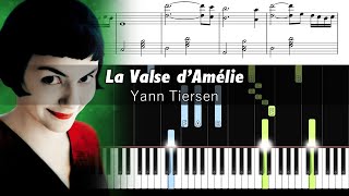 Yann Tiersen - La Valse d'Amélie (Version Piano) - Piano Tutorial with Sheet Music