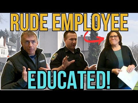 CITY VIOLATES STATE RECORDS LAW! - RUDE EMPLOYEE GETS EDUCATED BY POLICE!
