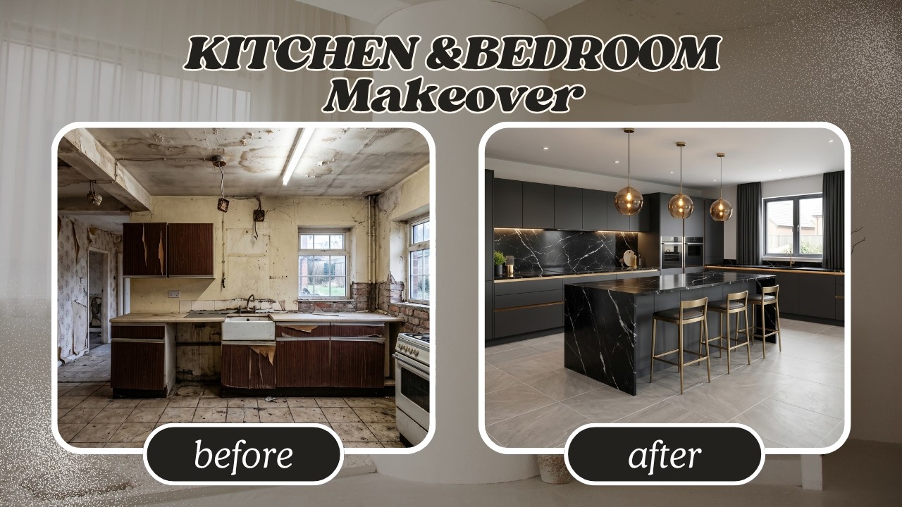 Luxury Home Renovation Timelapse | Kitchen & Room Transformation | Cinematic Interior Design