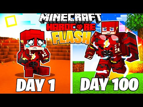 Flash Survives 100 DAYS in HARDCORE Minecraft!