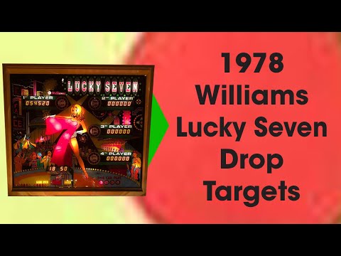 1978 Williams Pinball Lucky Seven Drop Target Refurbishing #Pinball #Williams #Luckyseven #target