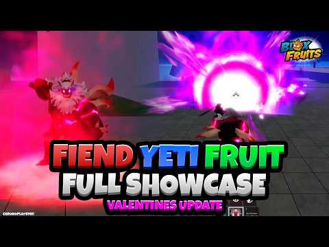 NEW Fiend Yeti Fruit MUTATION (FULL SHOWCASE!) | Blox Fruits Valentines Update